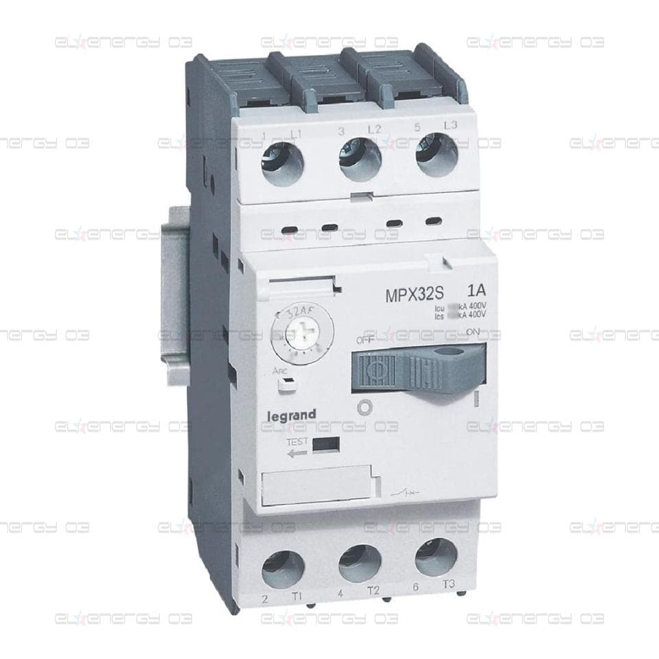 Моторна защита MPX3-32S 0.25kW TM 0.63-1A 100kA Legrand