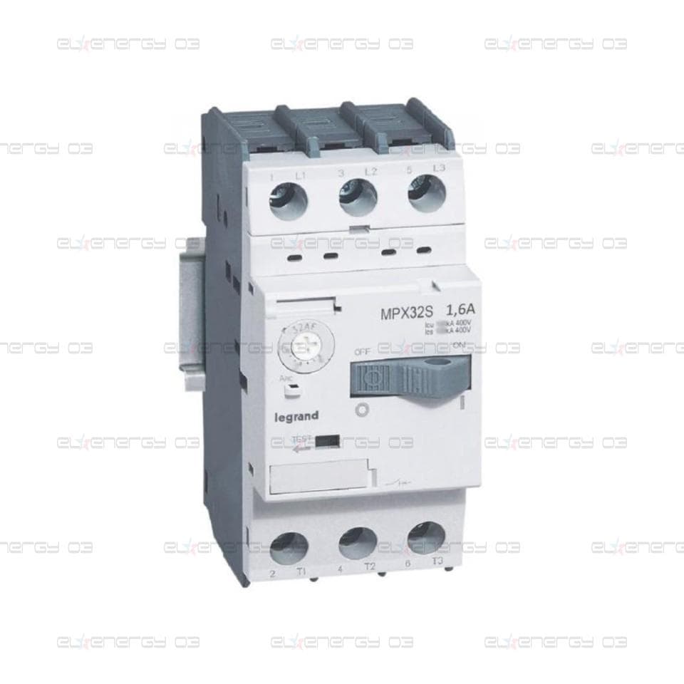 Моторна защита MPX3-32S 0.55kW TM 1-1.6A 100kA Legrand
