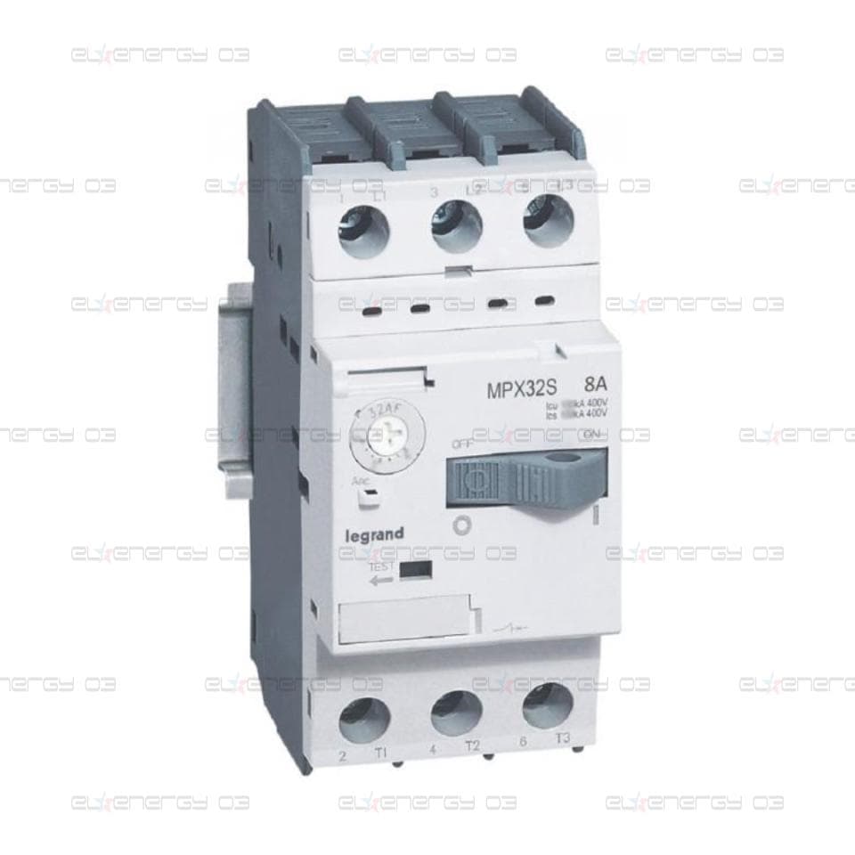 Моторна защита MPX3-32S 3kW TM 5-8A 100kA Legrand