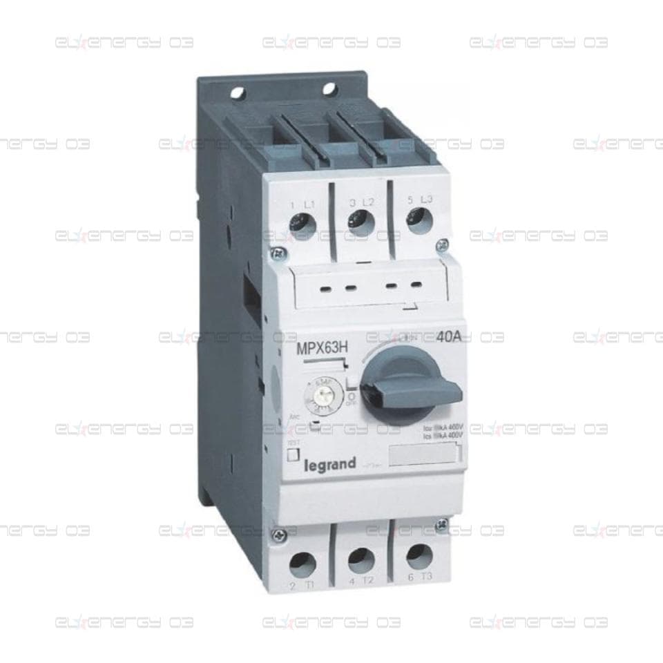 Моторна защита MPX3-63H 18.5kW TM 28-40A 50kA Legrand