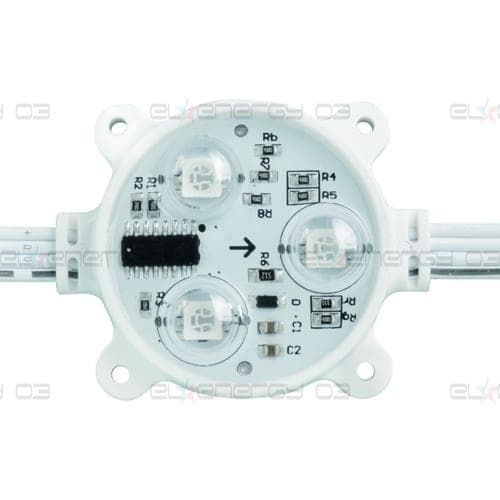 Дигитален светодиоден модул 0.72W, RGB, 12V DC, Водоустойчив IP68, IC:SM16716, 50бр.,120° ,SMD 5050
