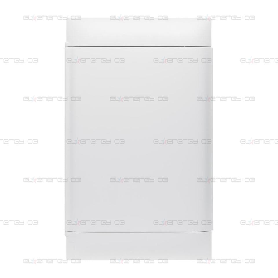 Табло за СКРИТ монтаж 2х12 мод. Practibox S с бяла плътна врата и Н и РЕ клеми Legrand