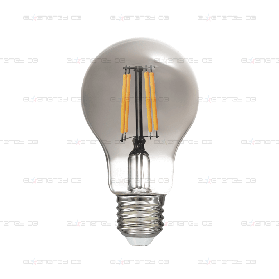 LED filament лампа крушка опушен, A60, 5W, E27, 1800K, 220-240V AC, амбър