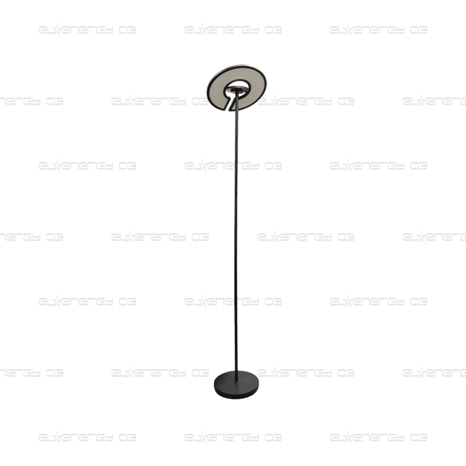 LED лампион CCT+RGB с дистанционно управление, димиращ, черен, 40W+8W, IP20