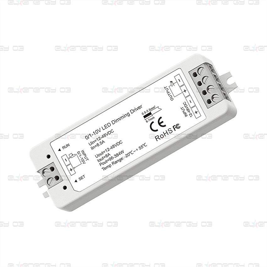 Димeр с управление 0/1-10V, 12-48V DC, 8A