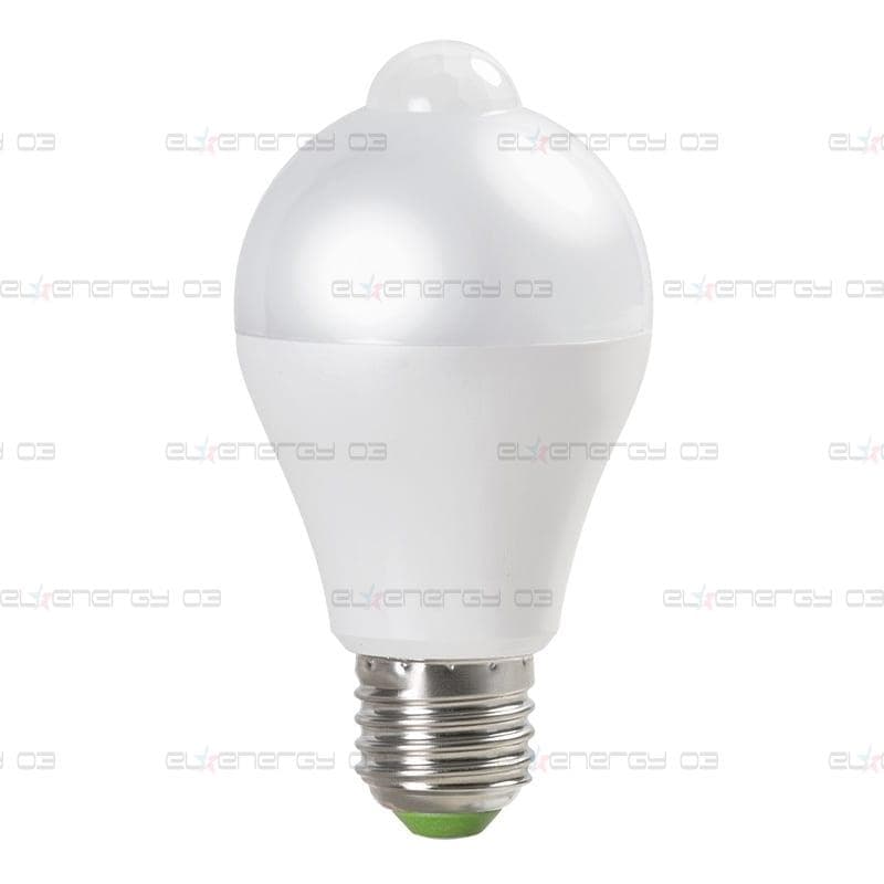 LED крушка със сензор за движение и осветеност E27, 6W