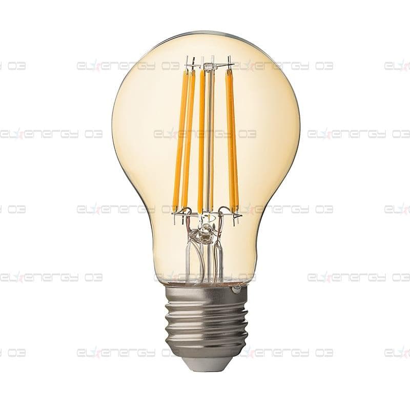 LED FILAMENT ЛАМПА КРУШКА,8W, E27, ДИМИРАЩА, 2500K, 220-240V AC, АМБЪР