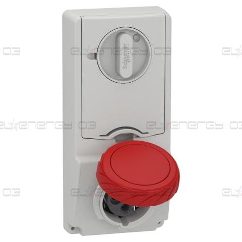 Индустриален контакт с блокировка, Mureva PK, монтаж в табло, 16A, 3P+E, 400V, IP65