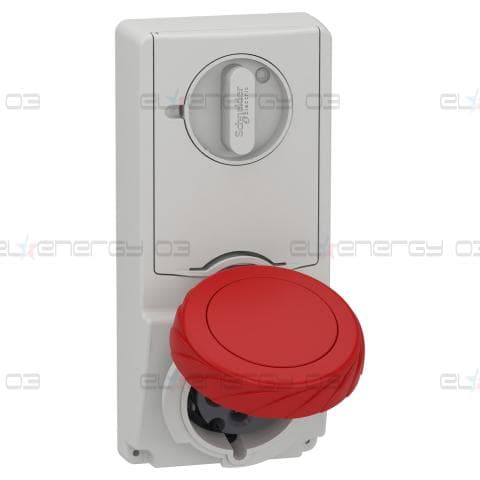 Индустриален контакт с блокировка, Mureva PK, монтаж в табло, 32A, 3P+E, 400V, IP65