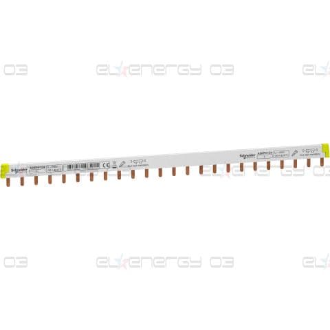 Acti 9 - захранваща шина - 1L - 18 mm щифт - 24 модули - 100A