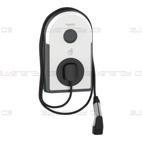 Зарядна станция, EVlink Pro AC/AC , 11kW, 16A, 3P+N, T2 прикачен кабел, RDC-DD 6mA, RCD Asi 30mA, MNx aux.