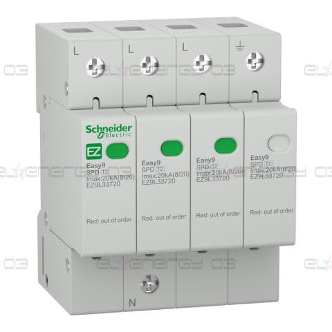Катоден отводител Easy9 - 3P + N - 400 V - 20000 A