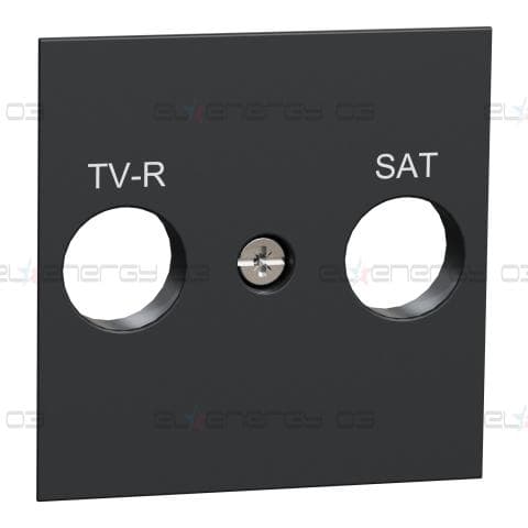 Капак за New unica TVFMSAT розетка, 2 модула, антрацит
