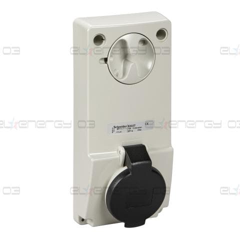 Индустриален контакт с блокировка, Mureva PK, монтаж в табло, 16A, 3P+N+E, 500V, IP44