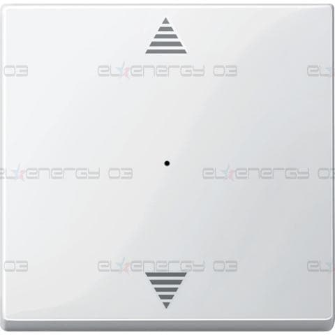 Капак за ключ KNX 1 пуш бутон -стрелки Горе/Долу, полярно бяло, System M