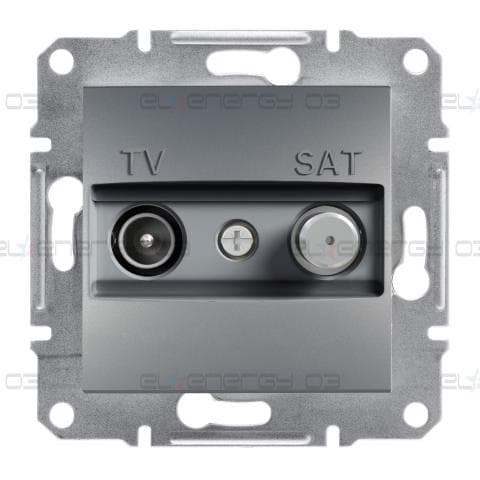 TV-SAT розетка крайна, стомана