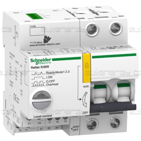 Reflex iC60N Ti24 25 A 2P крива B с интегриран контролер MCB