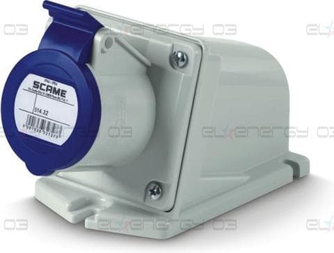 Промишлен контакт 2P+Е 32A IP44 серия XENIA Scame