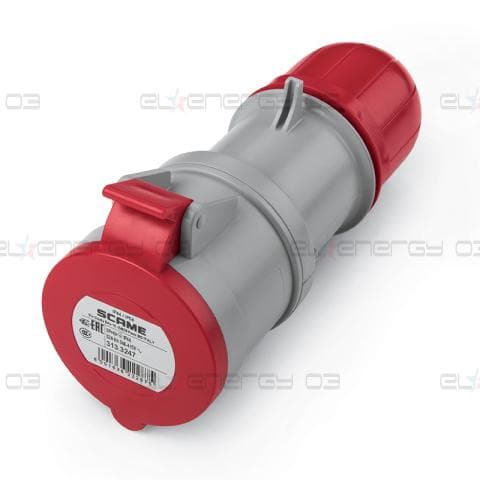 Промишлен подвижен контакт 3P+N+E  32A IP54 серия Optima Scame