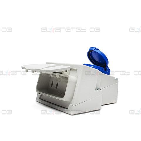 Трифазен модул, IP44, 250V-380V, 16A-25A, Сив