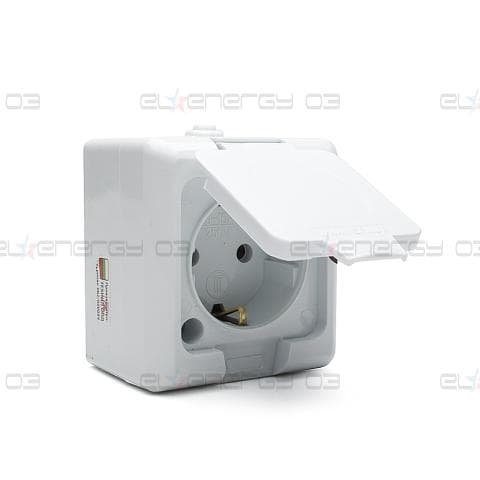 Влагозащитен IP44  контакт / 16А / 230V