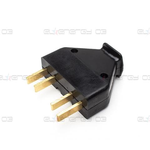 Трифазен щепсел 02, 3х32А, 380V, Удароустойчив