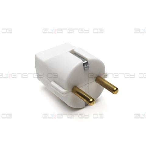 Щепсел Шуко 01, 16А, 230V, Бял