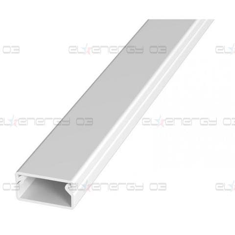 Кабелен канал 20×10, Бял, 2м