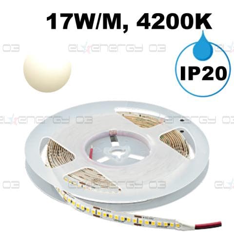 ПРОФЕСИОНАЛНА LED ЛЕНТА 17W/M, 4200K, 24V DC, 210 LED/M, SMD2835