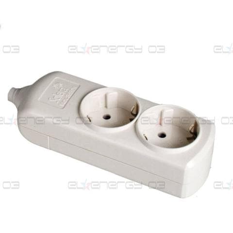 Разклонител SOLERA S8000, 2-ен, 16A, Бял