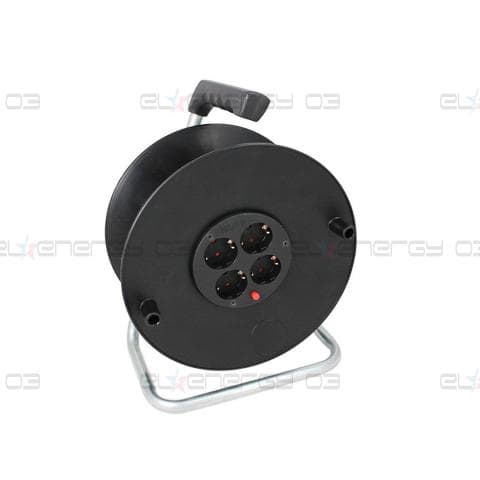 Празна макара за кабел PVC 230mm монофазна 4x16A 250V 3500W IP20 Commel