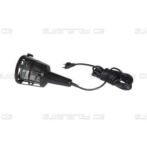 Работна лампа с PVC решетка E27 60W IP20 с кабел H05RN-F 2×0,75мм2 5 метра Commel