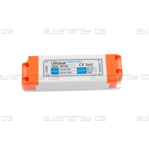 Захранване за светодиодна лента, Невлагозащитено, 36W, 12V DC