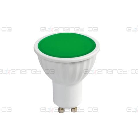 LED луничка / 5W / Gu10 / 220V-240V AC / SMD 2835 / Зелена