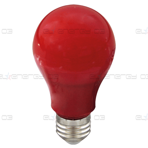 LED крушка / 6W / E27 / SMD 2835 / Червена