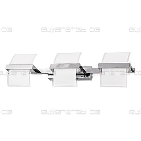 LED осв. тяло за стена 3x5W, 2700K, Хром, Топла светлина, Невлагозащитено