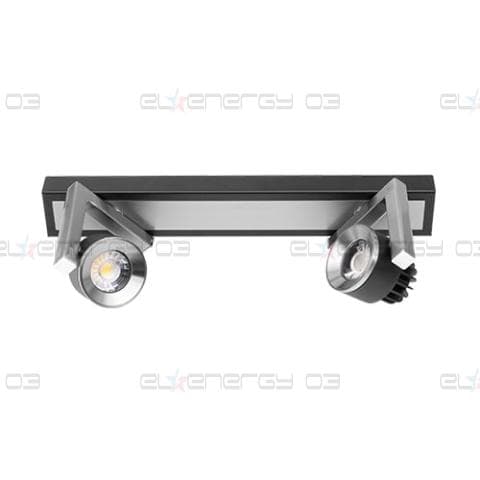 LED спот осв. тяло за стена 2х5W, 2700K, Графит, Топла светлина, Невлагозащитено