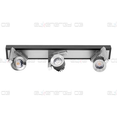 LED спот осв. тяло за стена 3х5W, 4200K, Графит, Неутрална светлина, Невлагозащитено