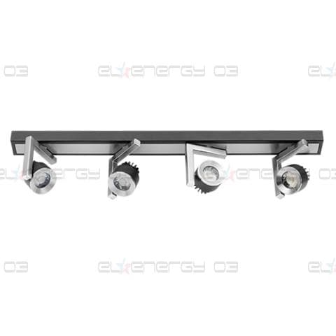 LED спот осв. тяло за стена 4х5W, 4200K, Графит, Неутрална светлина, Невлагозащитено