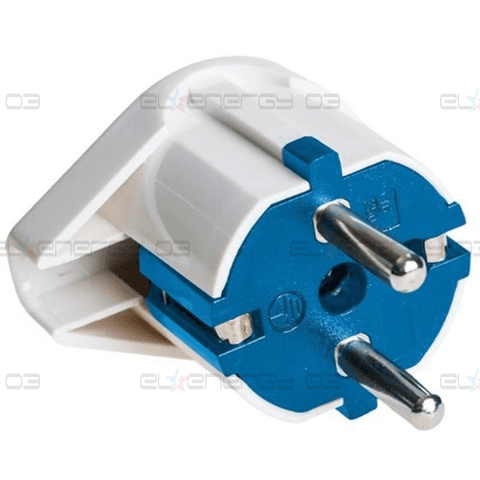 Щепсел 2P+E 16A 250V~,Бял цвят