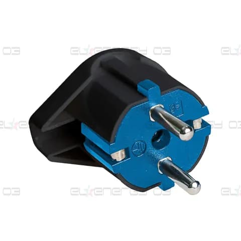 Щепсел 2P+E 16A 250V~,Черен цвят