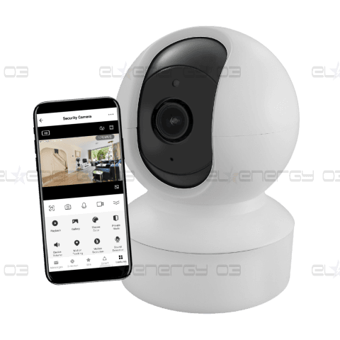 Камера с Wi-Fi 2MP куполна PT 4mm IR-5m двупосочно аудио IP40 управление чрез iOS/Android приложение Commel IoT