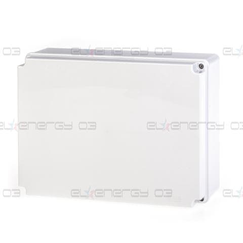 Кутия 300х220х120мм IP56, UV, плътни стени, затваряне с винт, серия Scabox Scame