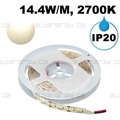 ПРОФЕСИОНАЛНА LED ЛЕНТА 14.4W/M, 2700K, 24V DC, 140 LEDS/M, SMD2835