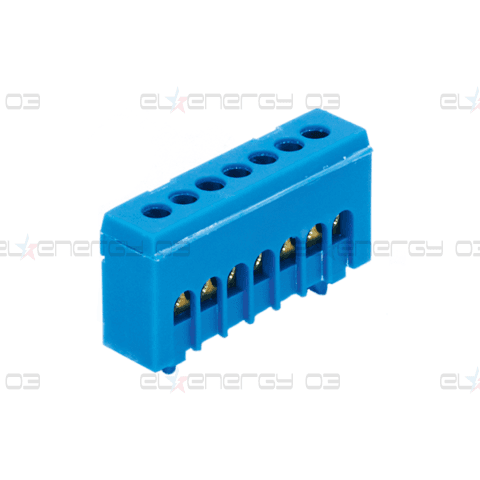Клема изолирана СИНЯ N7H 7x16mm² IP20 63A 690V MOREK