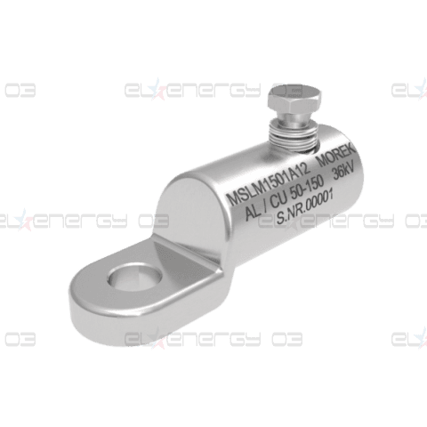 Кабелна обувка алуминиева покалаена Al/Cu 50-150mm² 36kV MSLM150 1x късащ се болт M12 MOREK