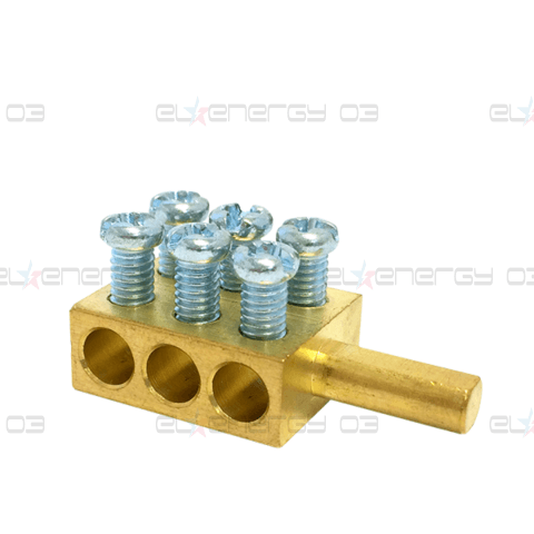 Конектор MPIN6 6X16mm² за месингова шина h16mm 80A 690V MOREK
