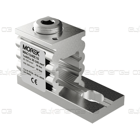 Неизолиран конектор към устройство OT240 1xAl/Cu 35-240 mm² h44mm 245A 690V MOREK