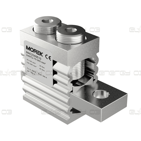 Неизолиран конектор към устройство OT240-2 2xAl/Cu 70-240 mm² h99mm 630A 690V MOREK