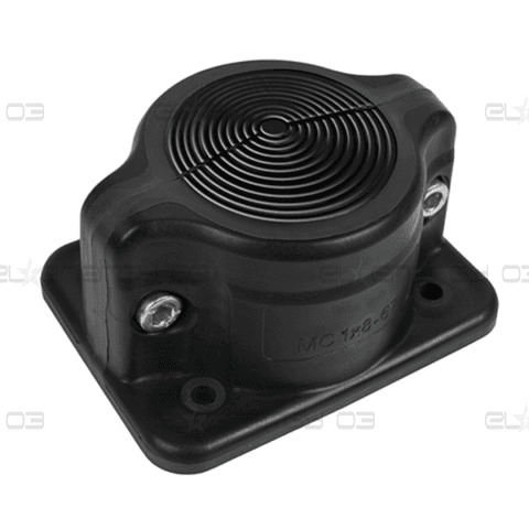 Панел разглобяем с кабелен вход MC1x8-64 IP55 черен RAL 9005 MOREK